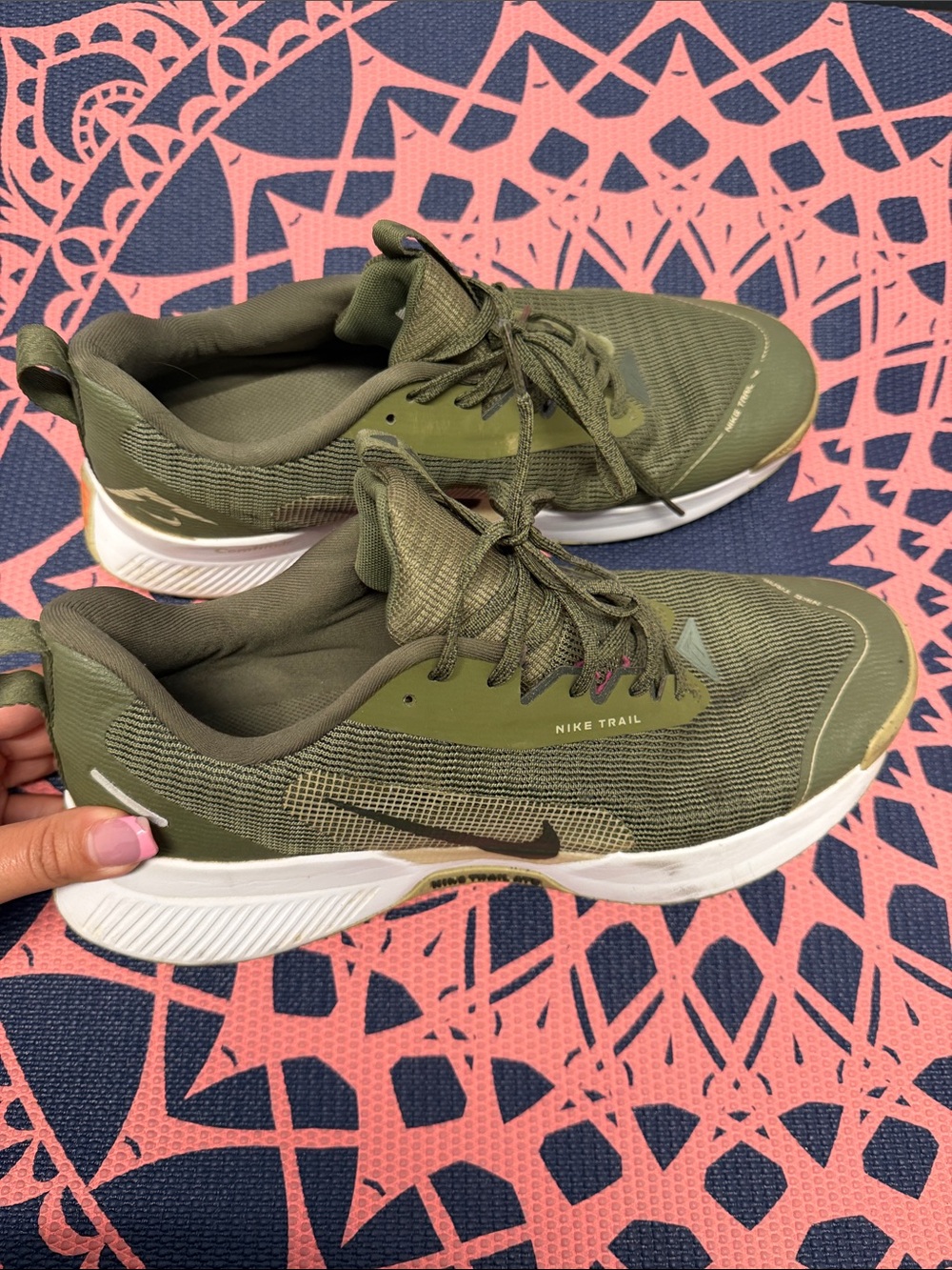 Nike Olive Green Trail Running Shoes
